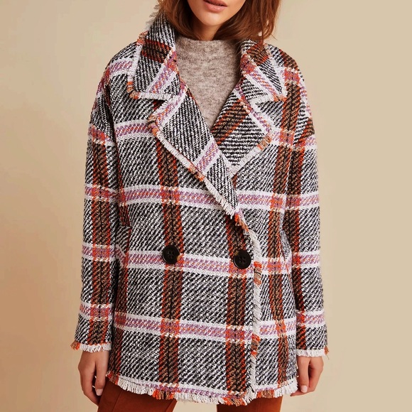 Anthropologie Karrie Tweed Coat - Picture 4 of 7